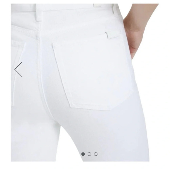 7 for all man kind MEGA FLARE JEAN IN CLEAN WHITE NWT - Picture 3 of 7